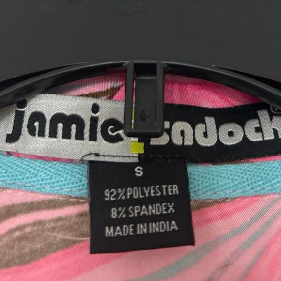 Jaime Sadock Pink Sugar Angel Whirl Marble 1/4 Zip Long Sleeve Golf Shirt Small - Picture 11 of 13